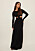 svart hellång klänning med cutouts för dam från Na-kd hösten 2022