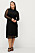 svart klänning med långa transparenta ärmar i mesh i plus size som finns i stora storlekar från Zizzi