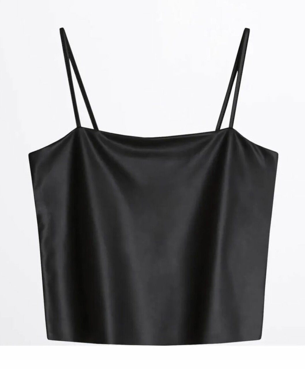 Svart linne med tunna band från Gina tricot