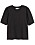 svart t-shirt med puffärm i bomull från Kappahl