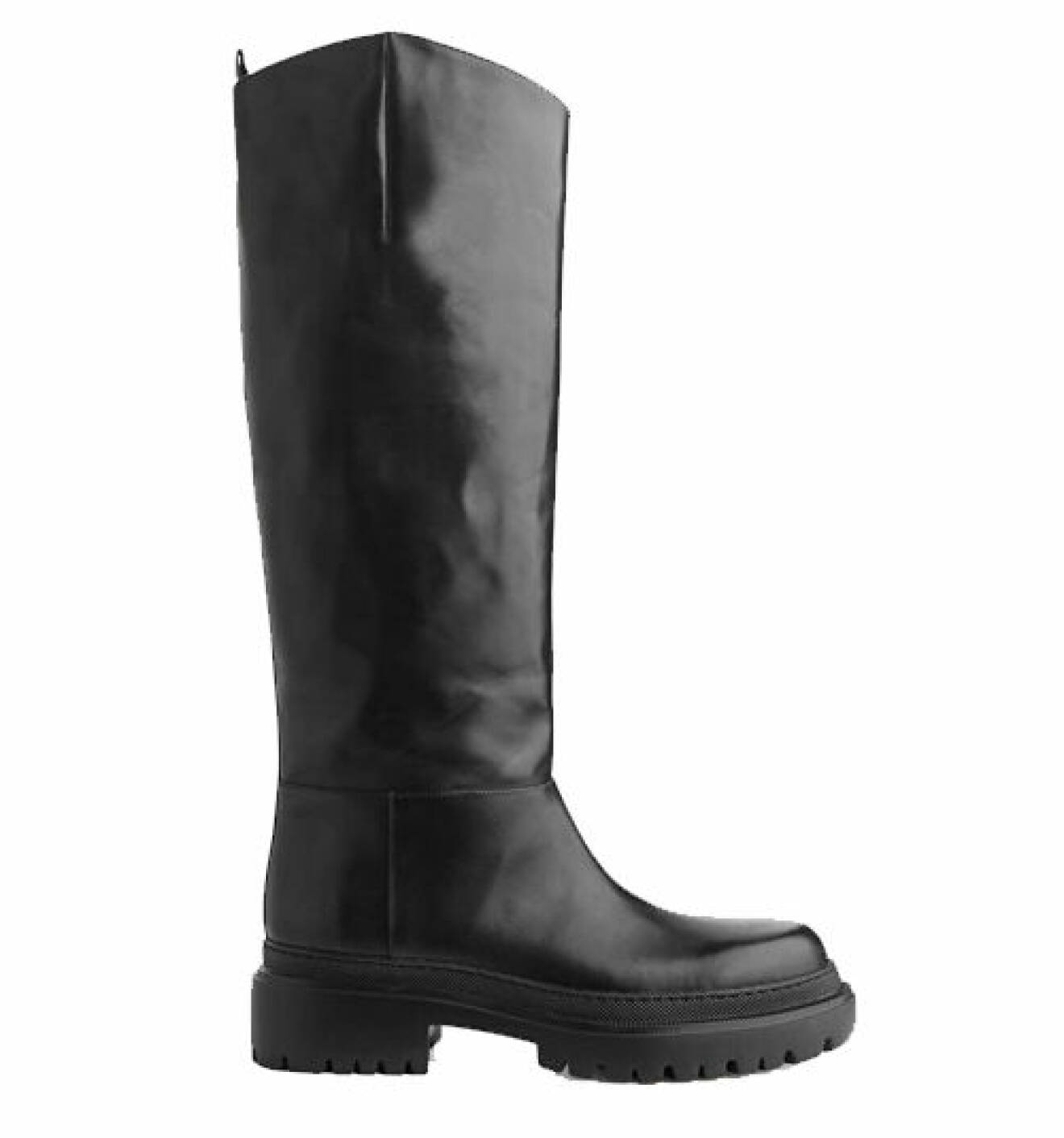 svarta chunky boots med högt skaft från Arket