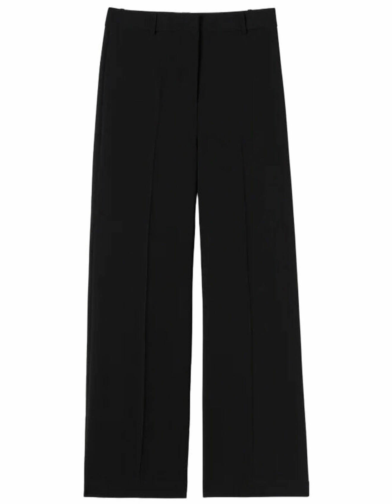 svarta kostymbyxor med vida ben från wera