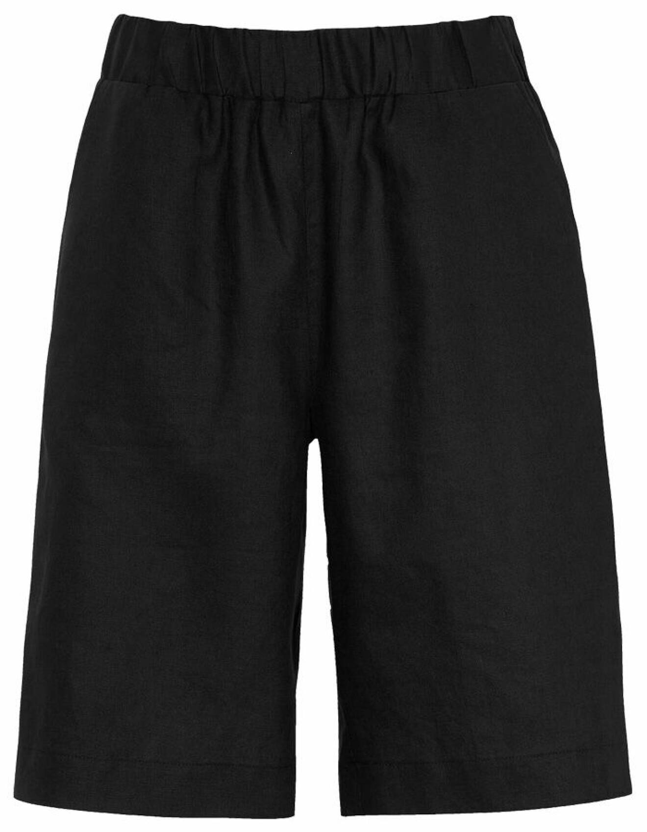svarta shorts i linne med långa ben för dam från cellbes