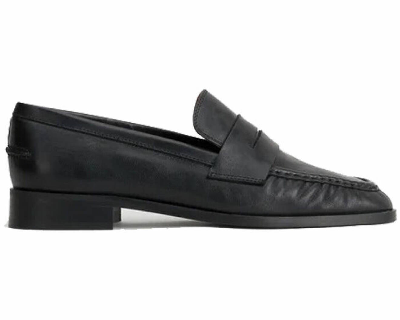 loafers i svart läder för dam från atp atelier