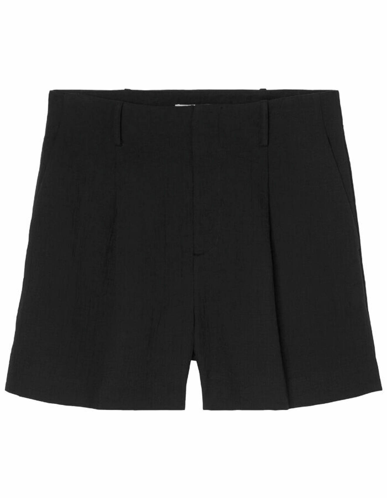 svarta shorts med hög midja för dam från lindex