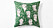 handmålad grön kudde i design av Luke Edward Hall för Svenskt tenn
