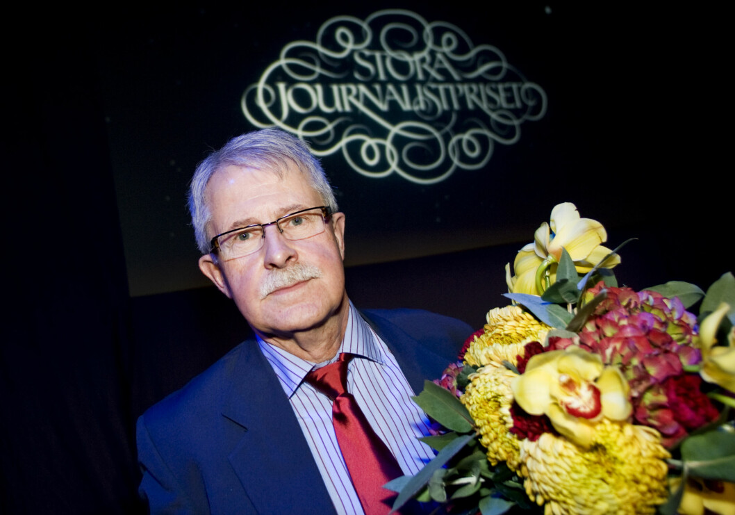 Sverker Olofsson har tilldelats fler tunga priser, bland annat Stora journalistpriset. sverker olofsson