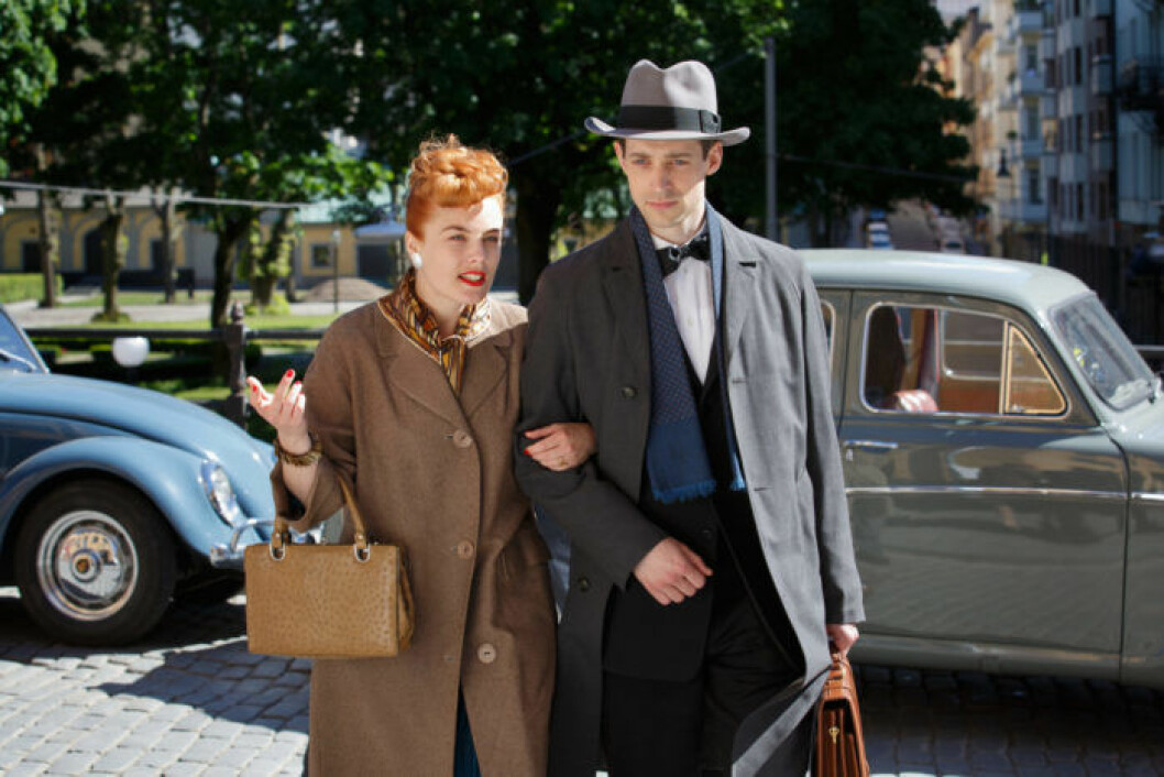Ester Löwander (Ida Engvoll) och Peter Löwander (Adam Lundgren). Vår tid är nu. Ester Löwander (Ida Engvoll) och Peter Löwander (Adam Lundgren)