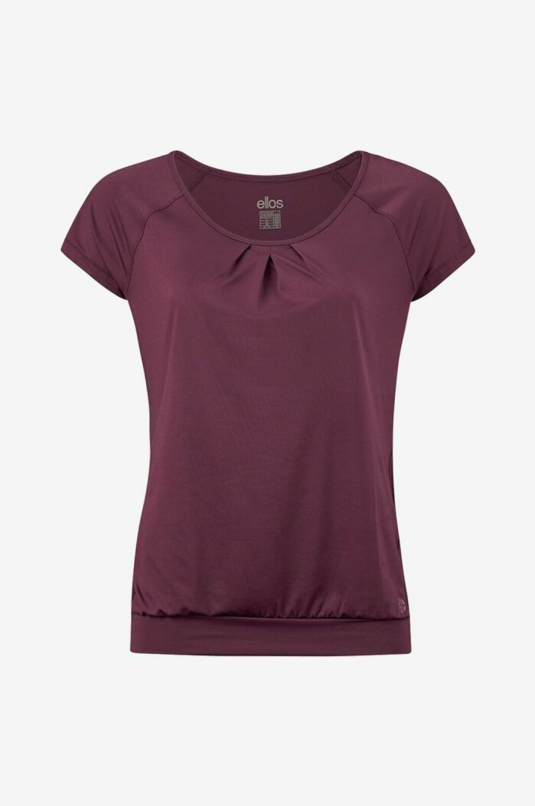 Vinröd t-shirt träning