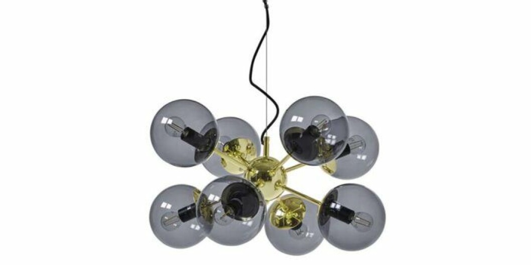 Taklampa med flera glasmlampor