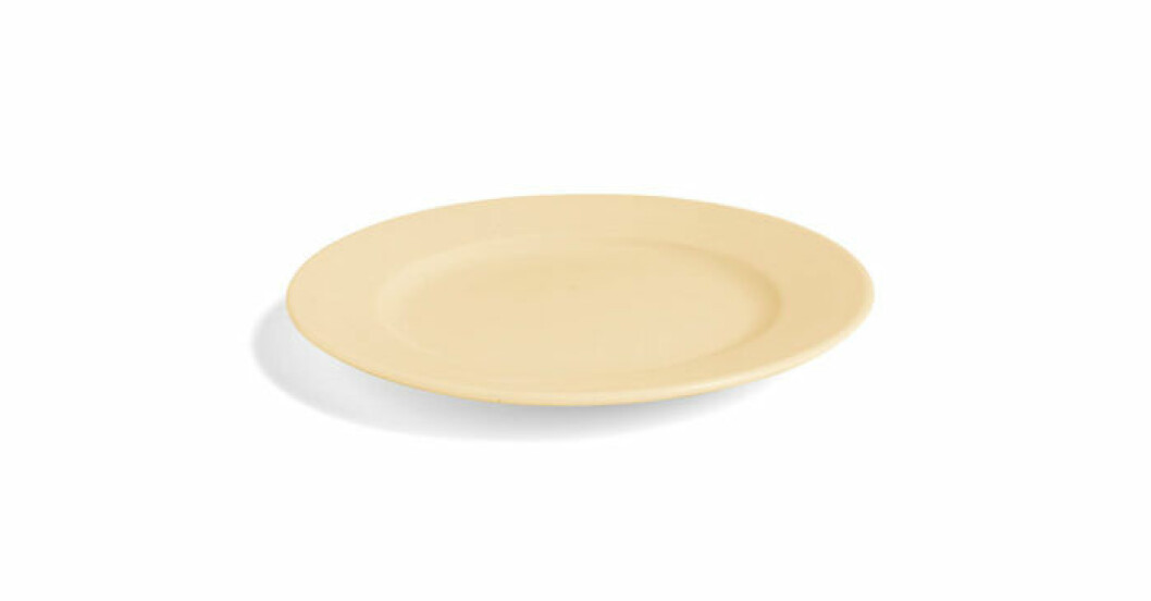 Gul frukosttallrik från Hay