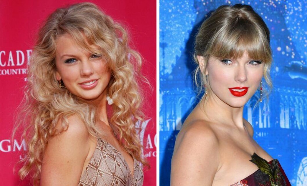 Taylor Swift 2006 vs i dag. Taylor swift då och nu