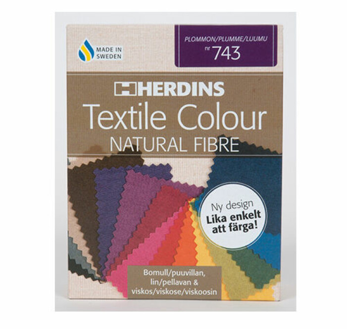 Textilfärg för att färga kläder från Herdins