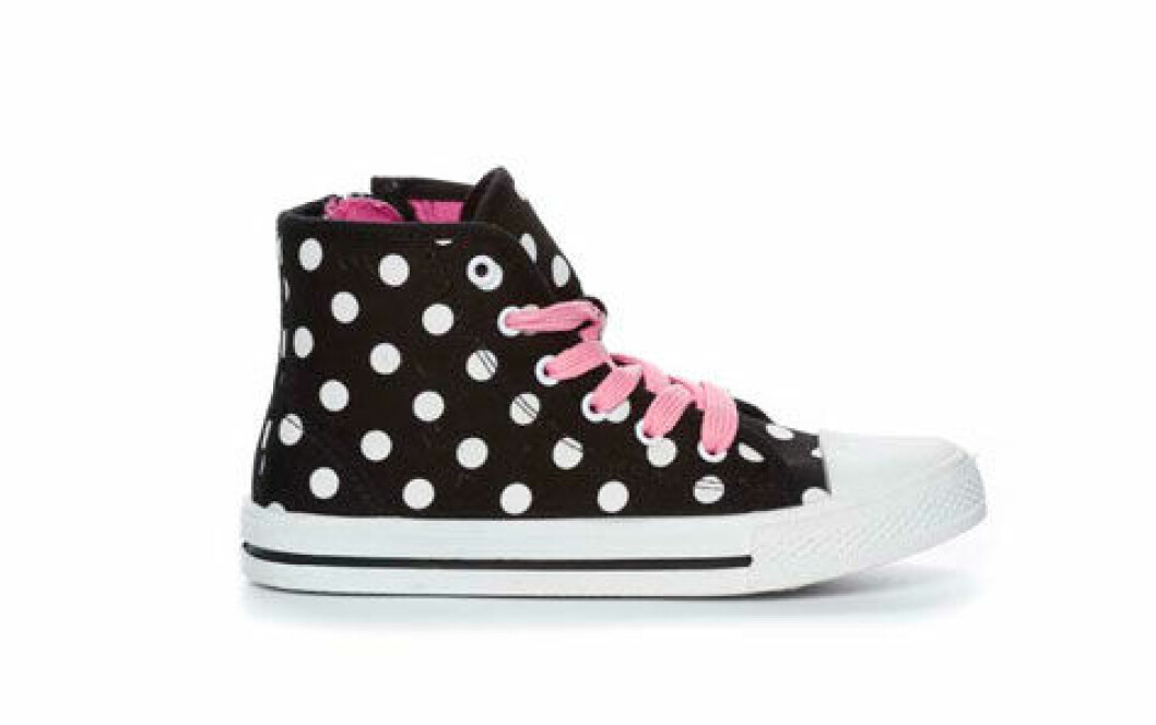 Textilkänga 179 kr, <a href="http://www.putfeetfirst.com/se/skopunkten/Kille_+_Tjej/Kangor_och_Boots/Textilk%C3%A4nga/p/284485" target="_blank">Skopunkten</a>. Prickig Textilkänga 179 kr, Skonpunkten.