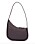 Väska i skinn, formad som en halvmåne. Modellen heter "Half Moon Small leather shoulder bag" och väskan kommer från The Row.