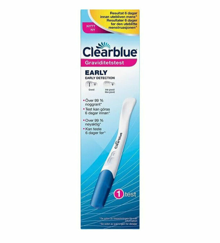 Tidigt graviditetstest Clearblue