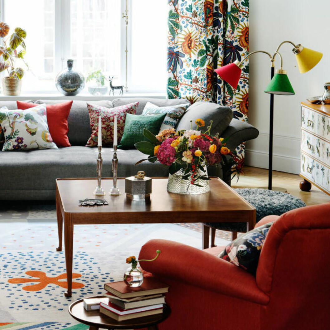 Foto: Svenskt tenn Designklassiker kan vara färgstarka och brokiga