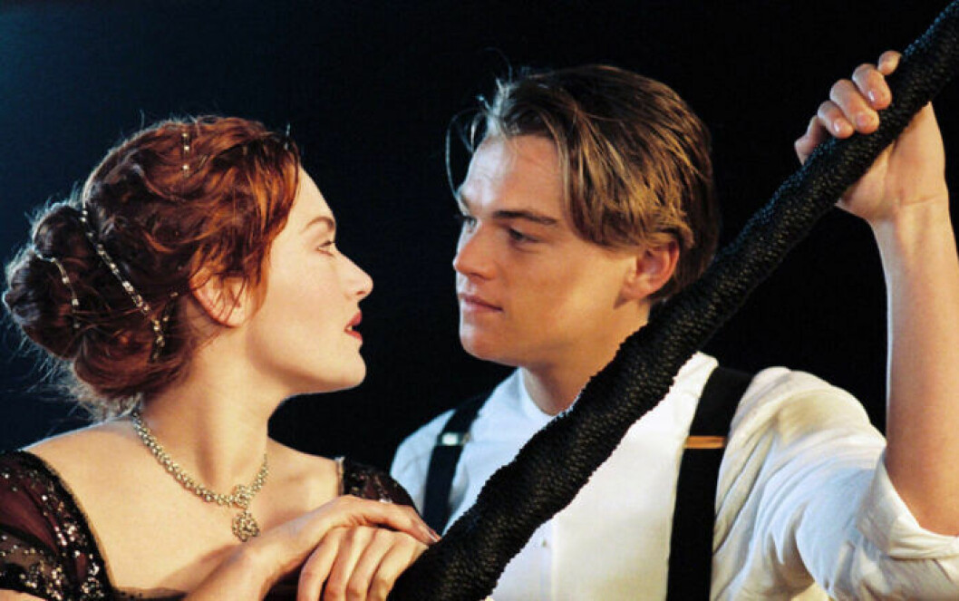 Romantik över klassgränserna i <em>Titanic</em>. Kate Winslet och Leonardo DiCaprio i Titanic