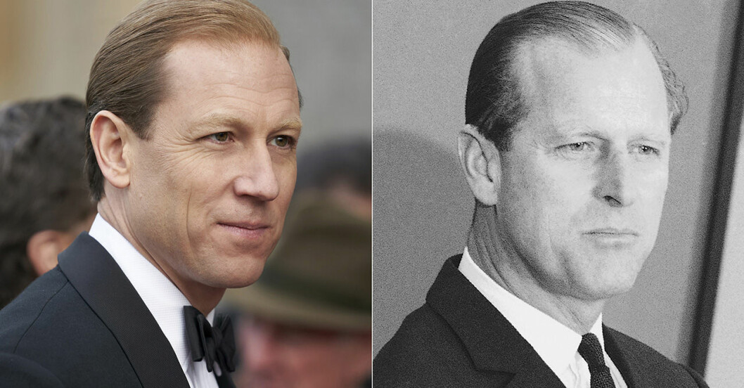 Tobias Menzies och prins Philip.
