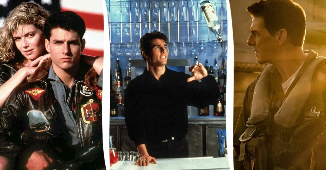 Tom Cruise Top Gun och Cocktail.