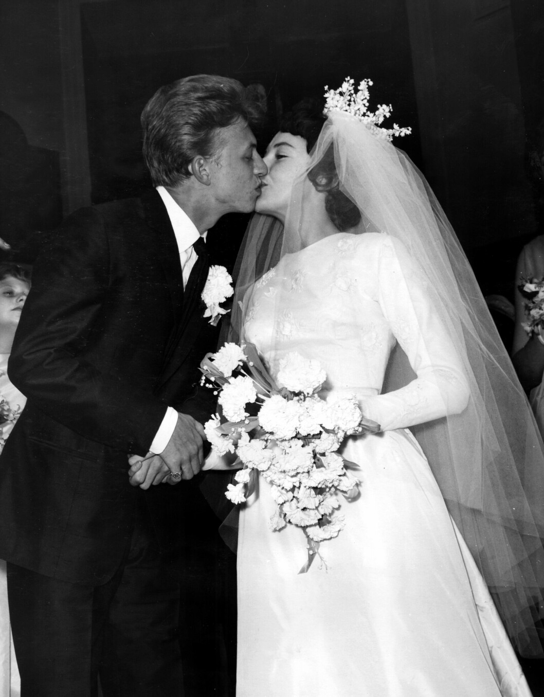 Tommy Steele vid sitt bröllop, 1960.