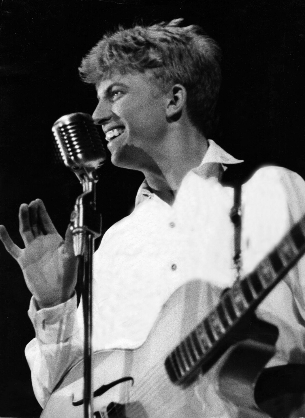 Tommy Steele på besök i Stockholm, i slutet av 1950-talet.