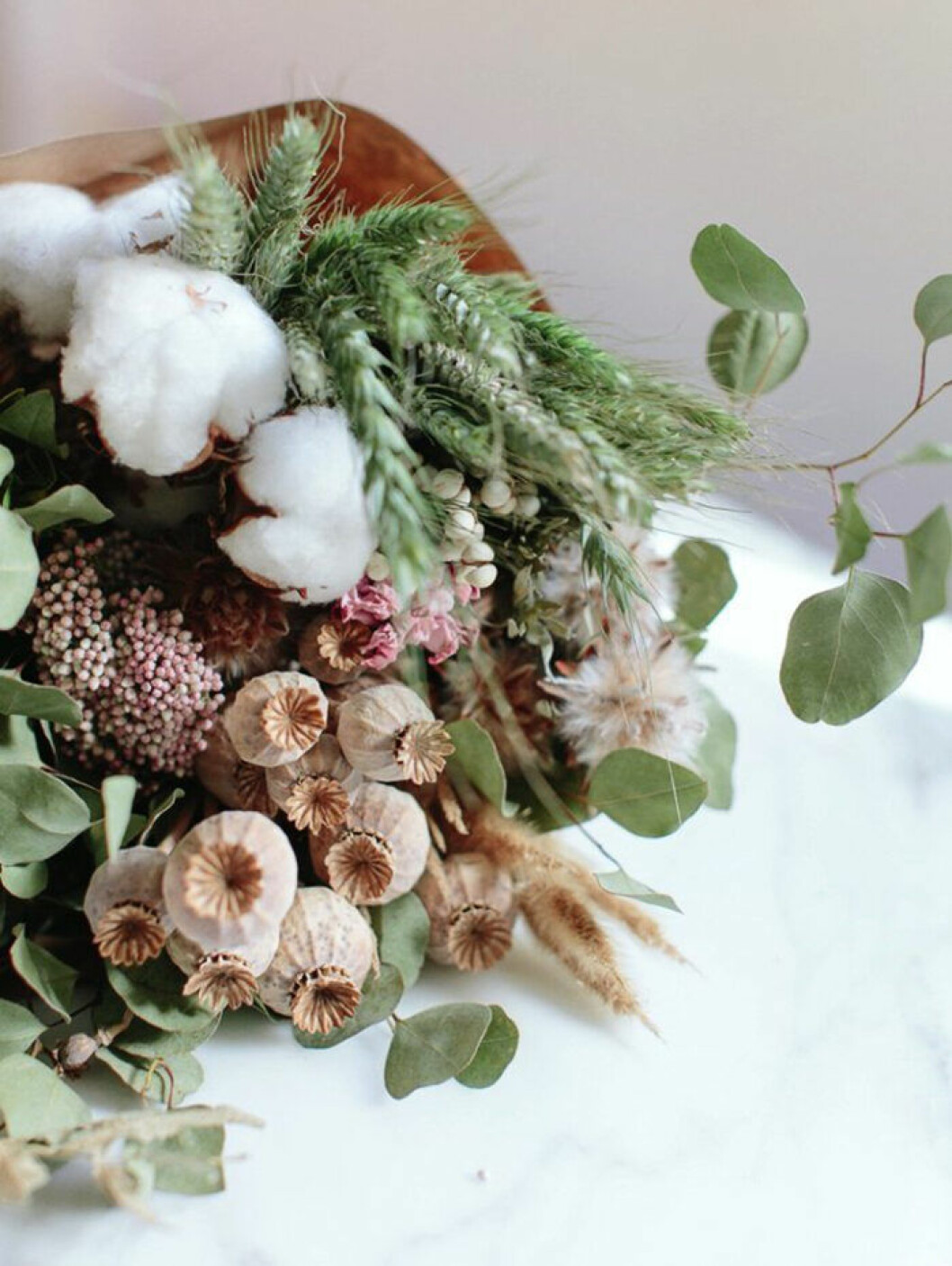 Investera i en maffig bukett med många olika blommor – den står ju sig länge! <a href="http://liliinwonderland.fr" target="_blank" rel="noopener">Bildkälla</a> Torkade-vaxter
