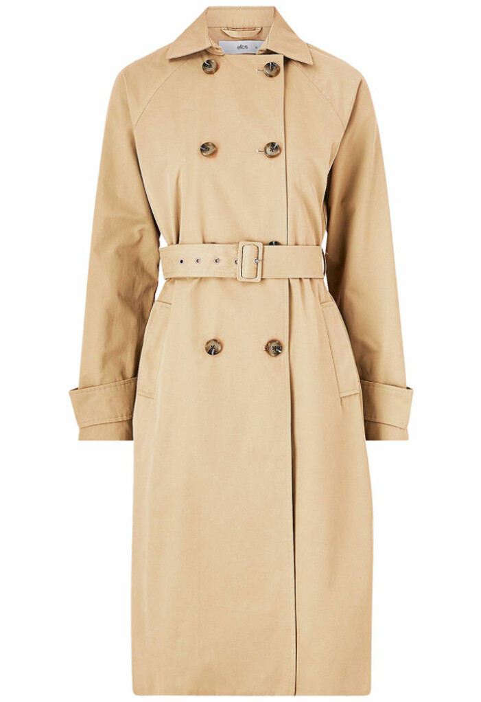 beige trenchcoat