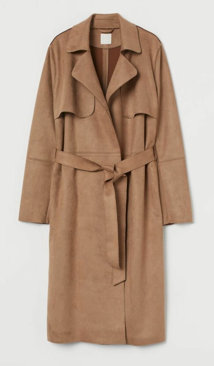 trenchcoat mockaimitation H&M