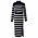 trend 2022: randig vit och blå stickad klänning från Adoore