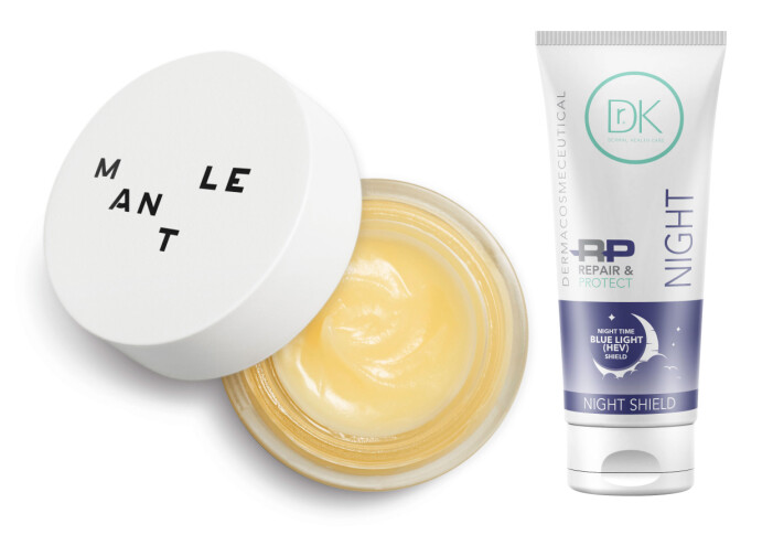 The Calm Balm från Mantle och Repair & Protect Night Shield från Dr K Dermal Health.