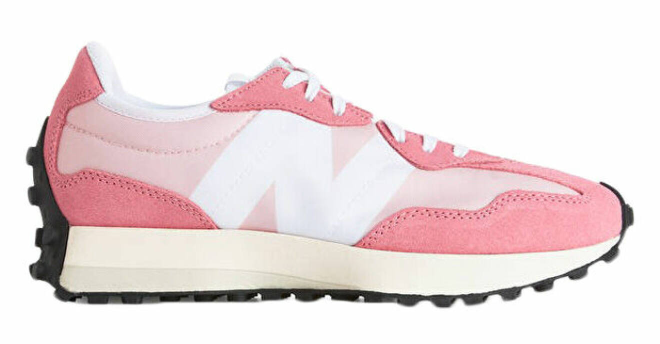 rosa sneakers av mocka för dam från new balance