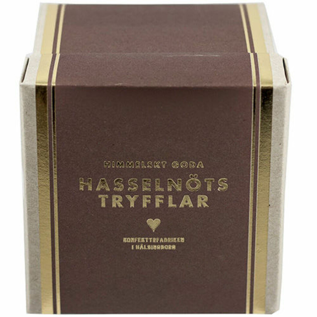 Tryfflar med hasselnöt
