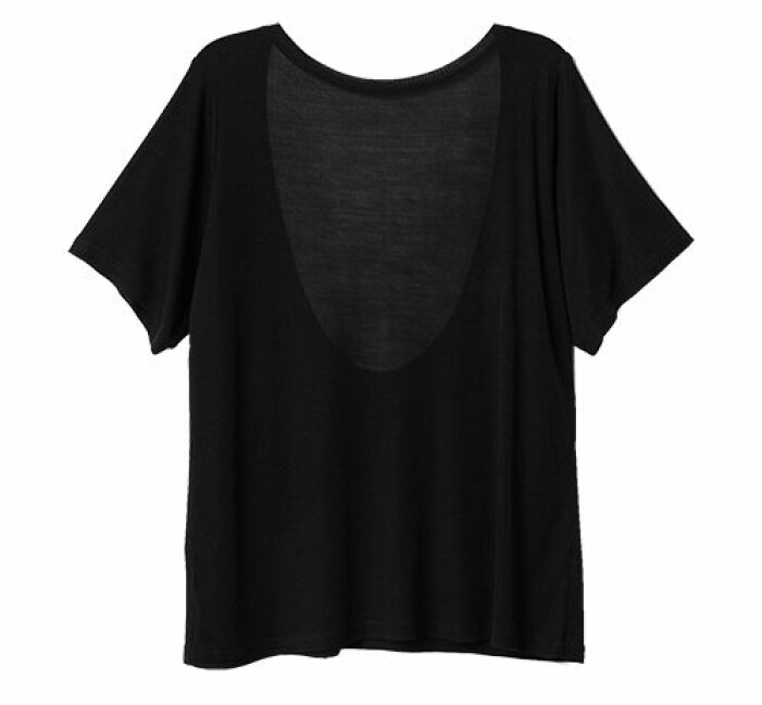 tshirt med bar rygg