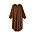 Mörkbrun kaftan klänning i vid modell med långa ärmar och knytdetalj vid halsen. Kaftan från A part of the art.