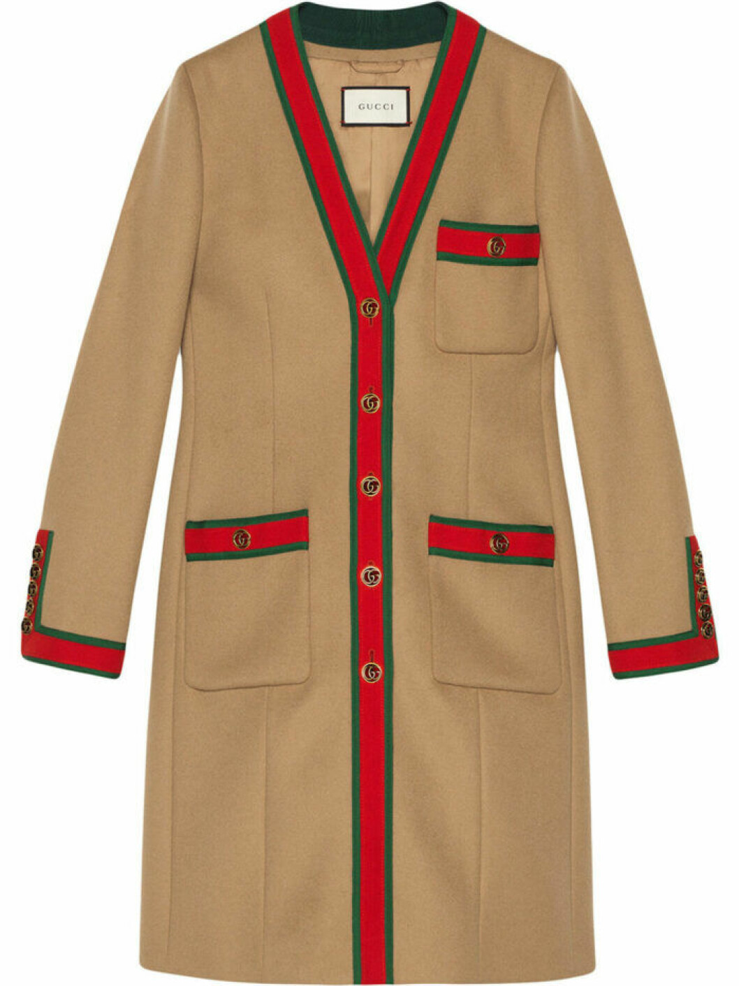 Klassisk ullkappa från Gucci