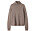 Ljusbrun stickad tröja i ull med polokrage för dam från CW by Carin Wester