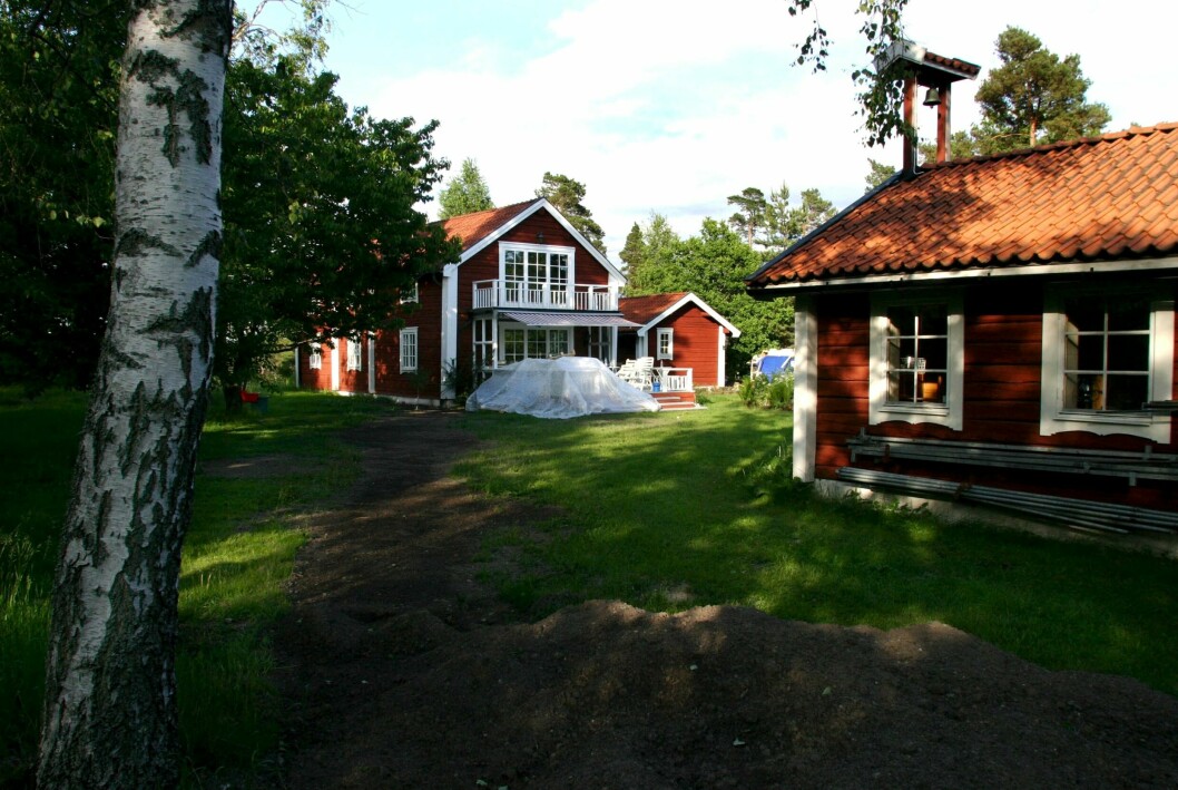 Ulrika Jonssons flotta Värmdövilla. Huset såldes 2006.