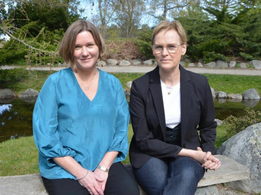 Malin och Ulrika växte båda upp i Åhus i Skåne. Foto: Michael Hallgren