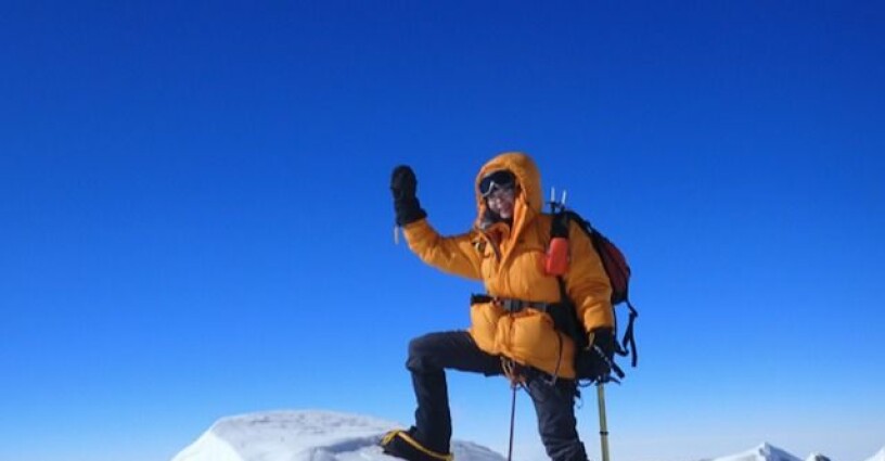 Renata Chlumska på Seven Summits – Mount Vinson. Foto: Privat