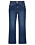 mörka bootcut jeans i mörkblå för dam från dobber