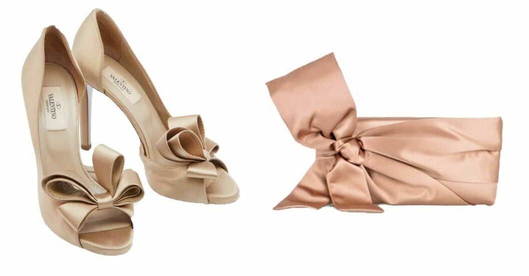 Klackar och kuvertväska från Valentono – ett favoritmärke för prinsessan Madeleine. Klackar clutch valentino