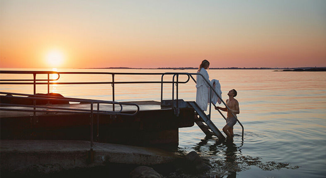 Varberg kusthotell kvällsdopp