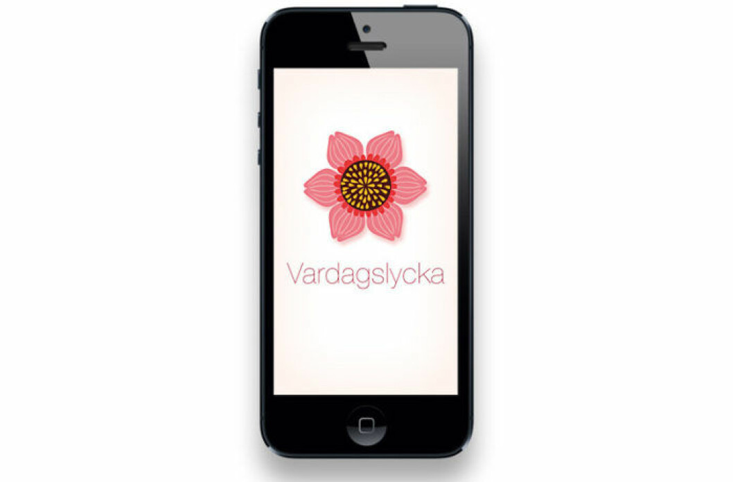 iPhone med appen Vardagsworkout