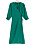 grön klänning med omlottdesign från lindex