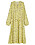 blommig klänning i gult med midjeskärp från kappahl