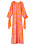 långklänning i orange och rosa från rodebjer