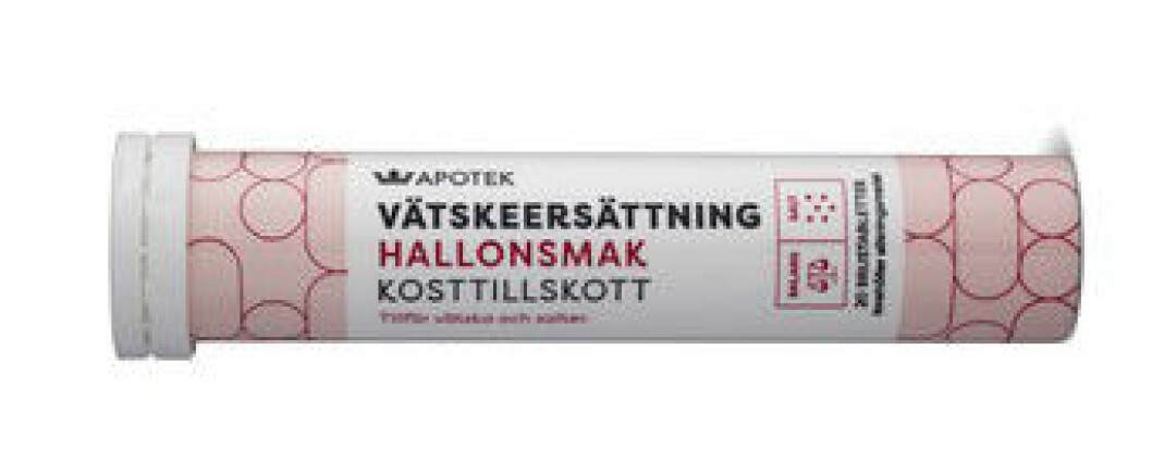 Vätskeersättning från Kronans apotek.