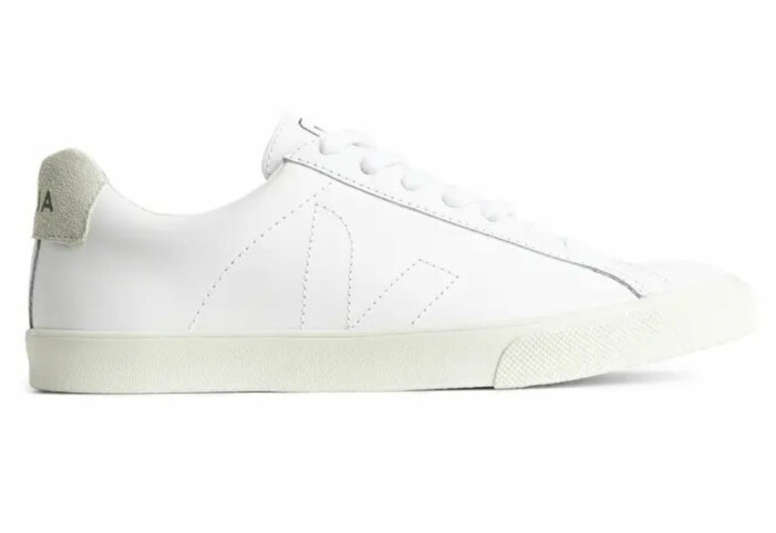 vita sneakers i läder