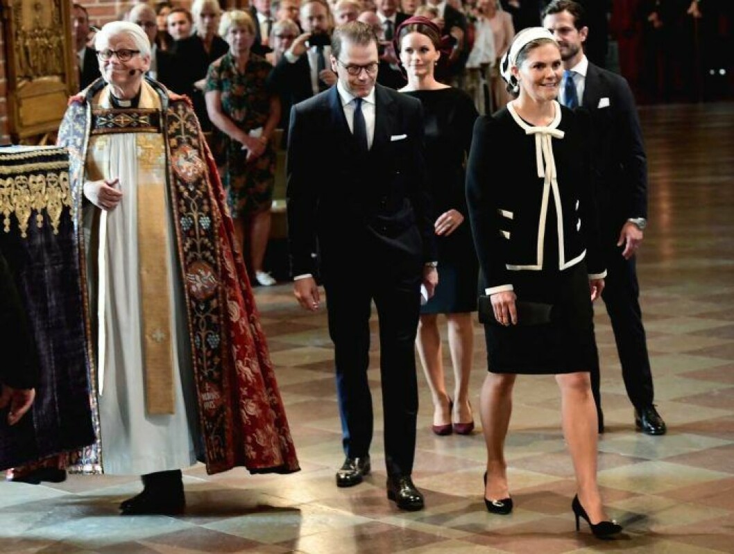 Kronprinsessan Victoria i skor från Flattered och jacka från Milly. Victoria